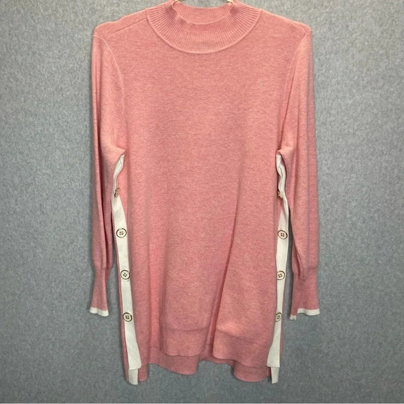 Chico’s Cashmere Blend Mellow Rose Pullover Tunic Sweater - Picture 1 of 6
